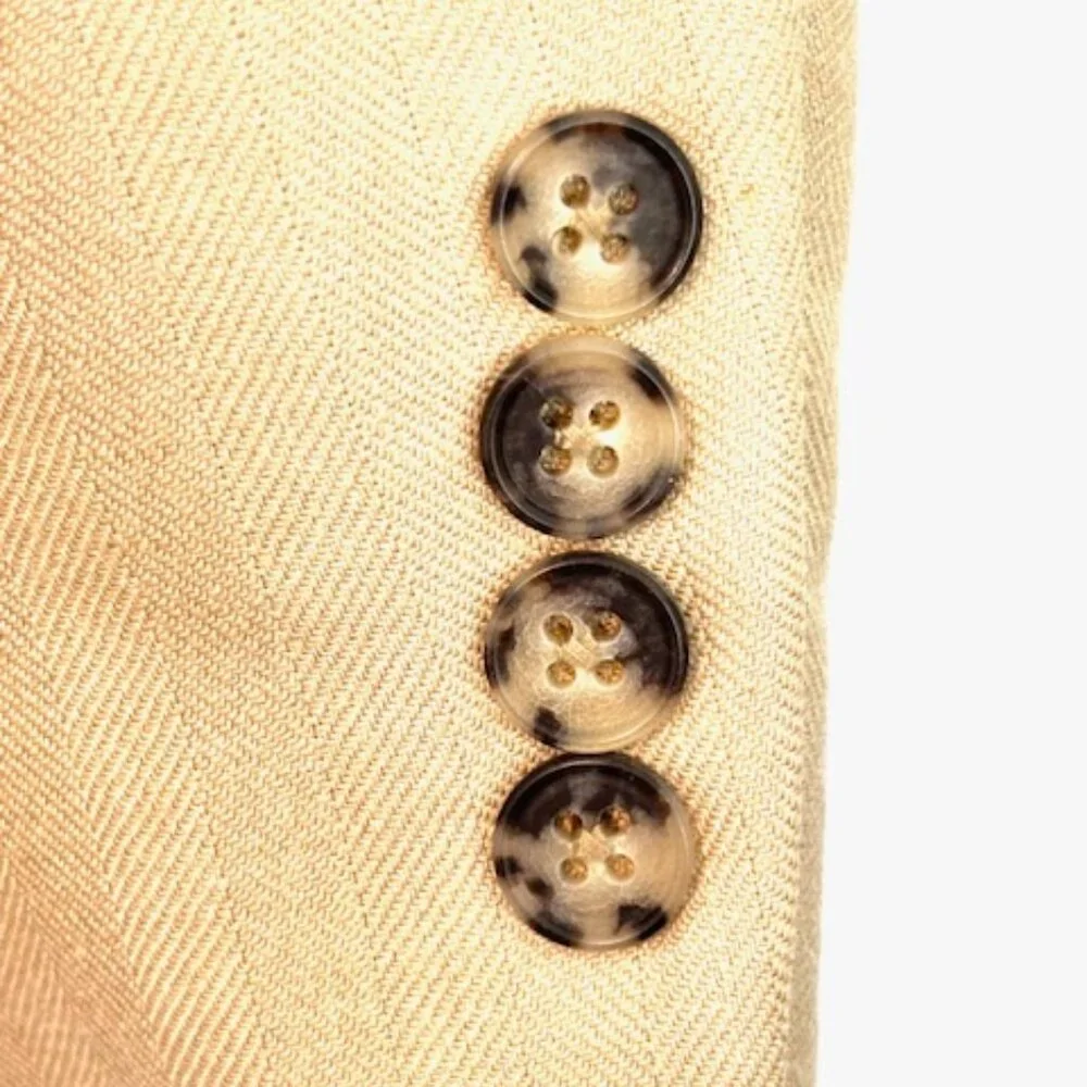 Tommy Hilfiger Men’s Gold Herringbone Light Blazer 42R